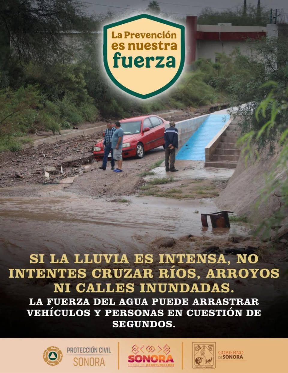 Llama Protección Civil Sonora a reforzar medidas preventivas por lluvias en la entidad