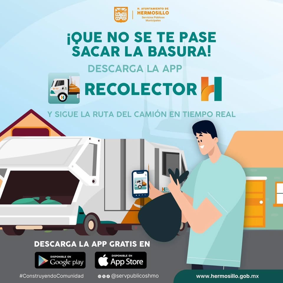 Invita Gobierno de Hermosillo a utilizar la aplicación “Recolector H” !!!