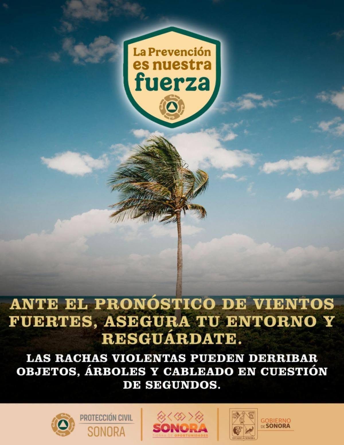 Llama Protección Civil Sonora a reforzar medidas preventivas por lluvias en la entidad