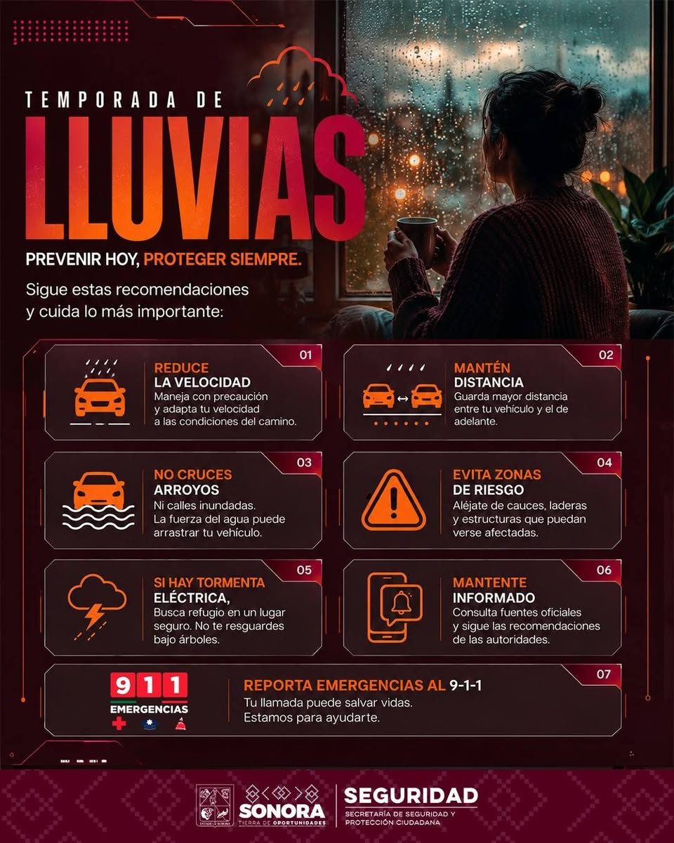SSPC Sonora llama a utilizar correctamente el 9-1-1 ante la llegada del huracán “Polo” 