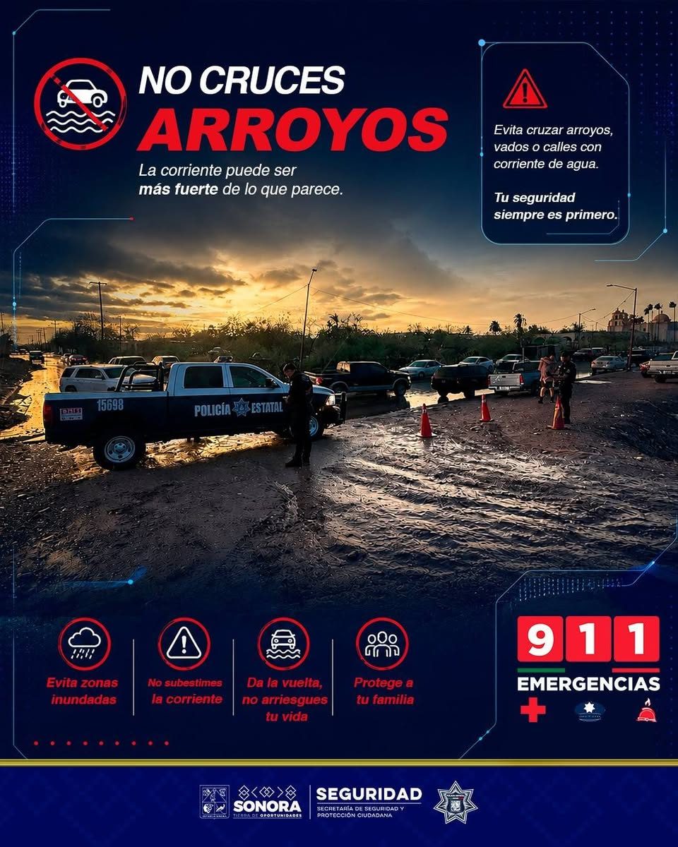 SSPC Sonora llama a utilizar correctamente el 9-1-1 ante la llegada del huracán “Polo” 