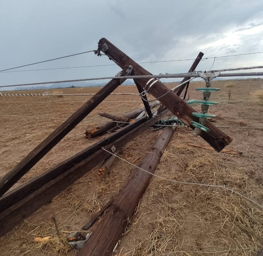 Lluvias provocan afectaciones al suministro eléctrico en Cajeme; CFE reporta 53% de avance