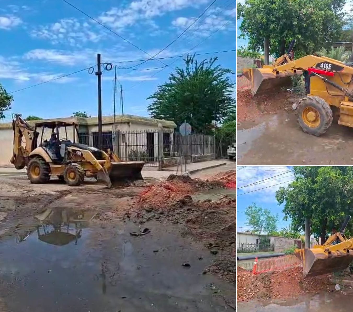 Continúan trabajos de rehabilitación del colector sanitario de 36 pulgadas en la colonia Sahuaro