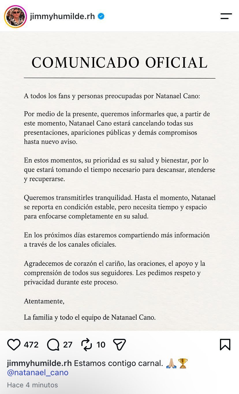 Natanael Cano pausa su gira por motivos de salud y bienestar tras polémica en redes