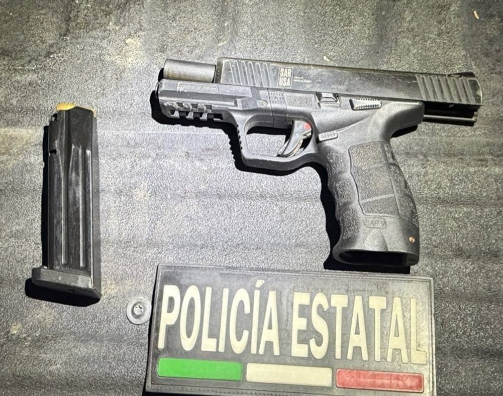 Detiene Policía Estatal a hombre armado en Los Olivos 
