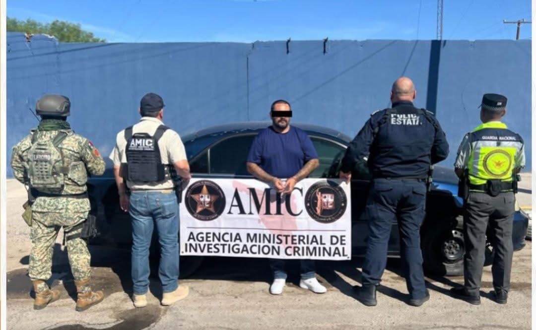 Detiene AMIC a hombre con vehículo robado en Puerto Peñasco