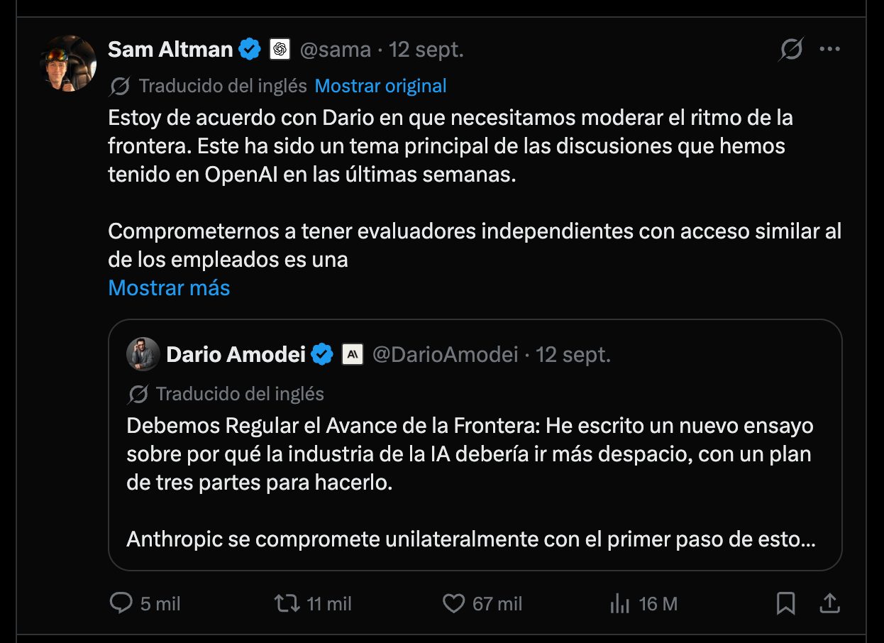 OpenAI y Anthropic elevan alertas por el avance de la IA y piden reglas ante riesgos cada vez mayores