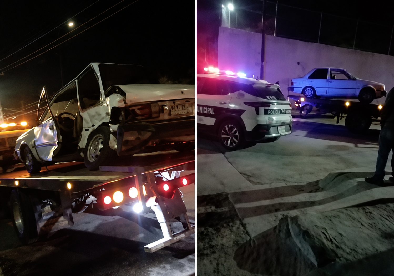Fuerte choque deja personas lesionadas y cuantiosos daños materiales en la colonia Los Olivos