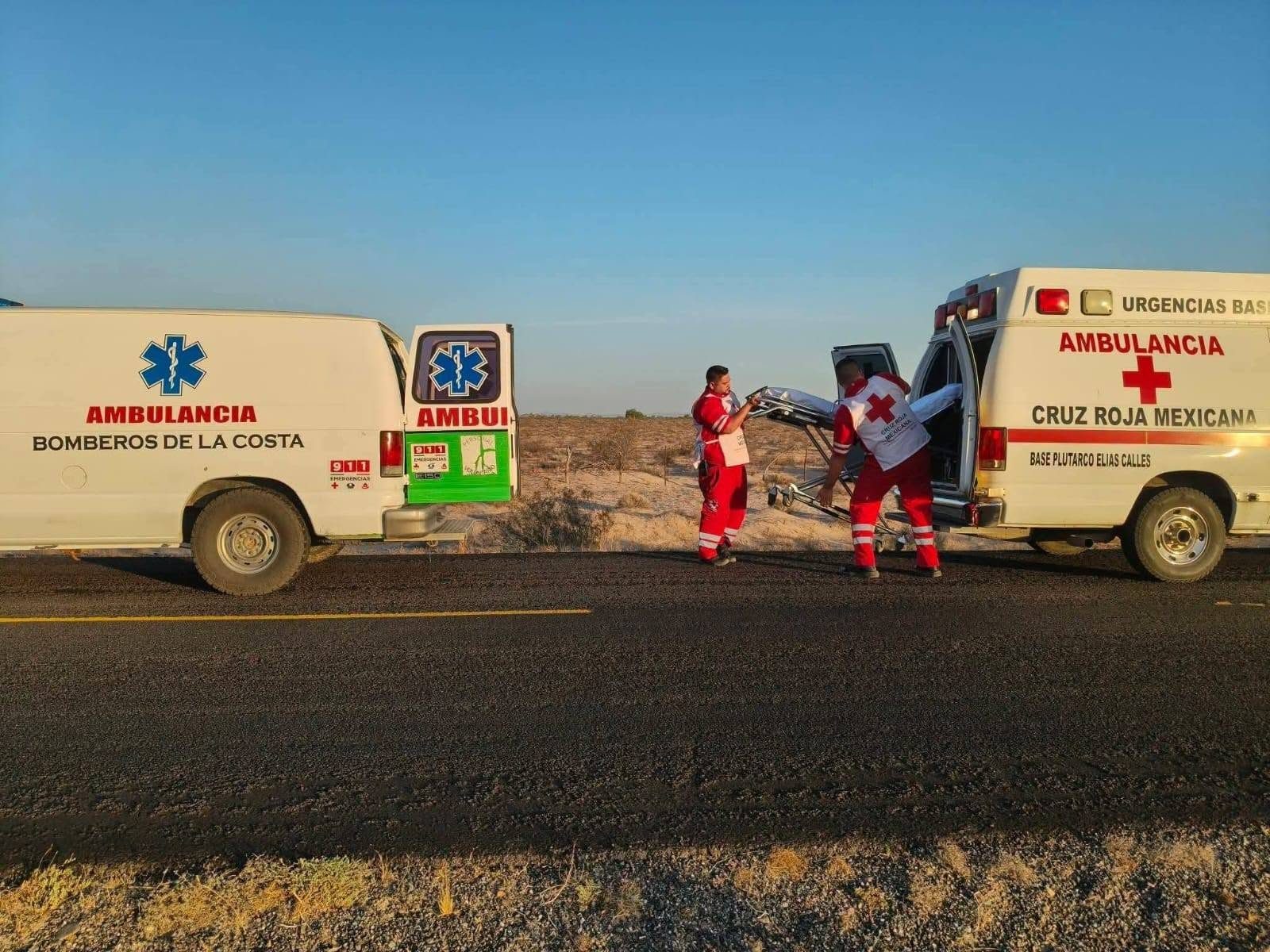 Muere una niña y cuatro integrantes de su familia resultan lesionados en choque rumbo al Desemboque