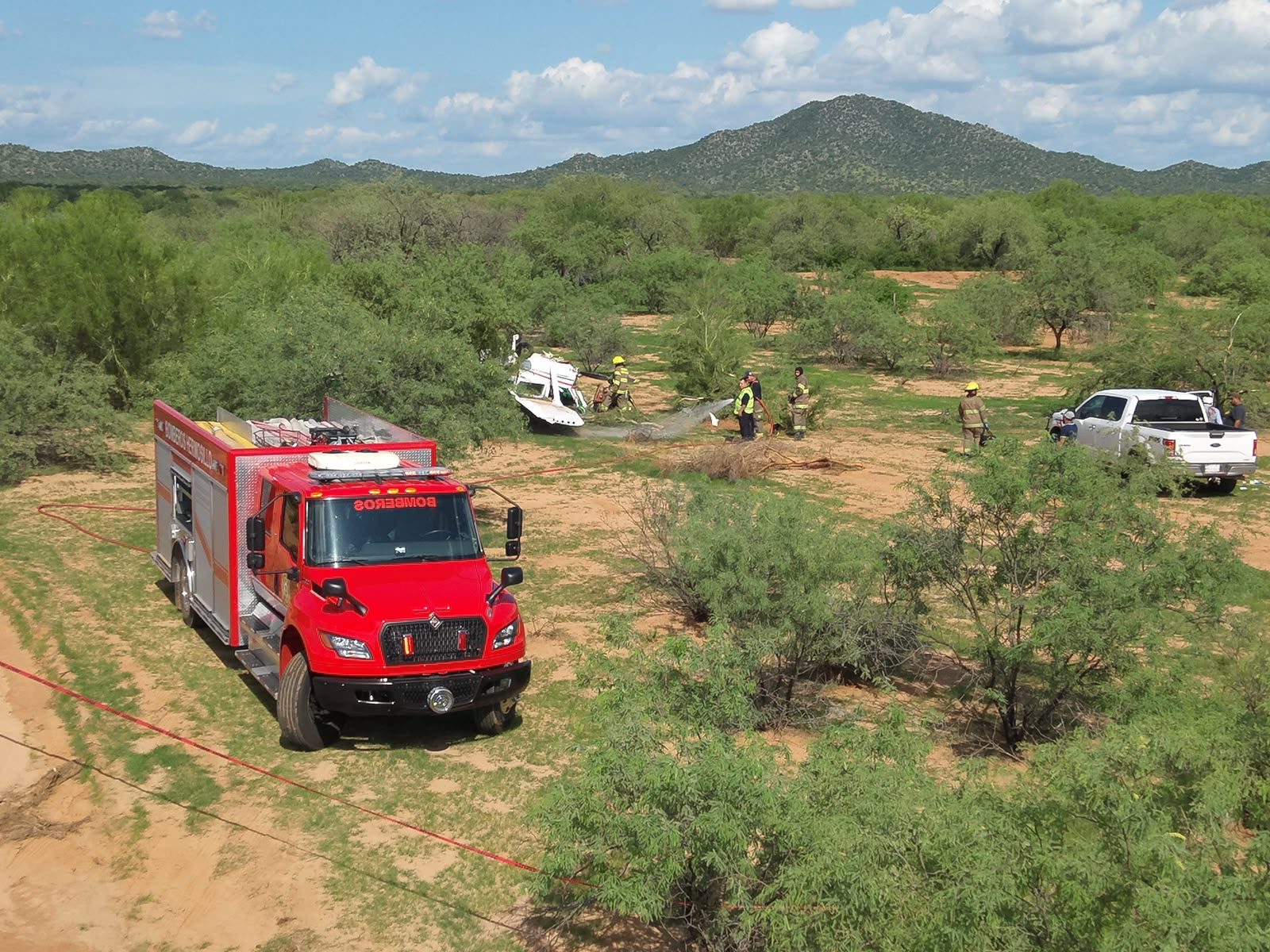 Avioneta se desploma cerca de Estación Torres; reportan tres personas lesionadas