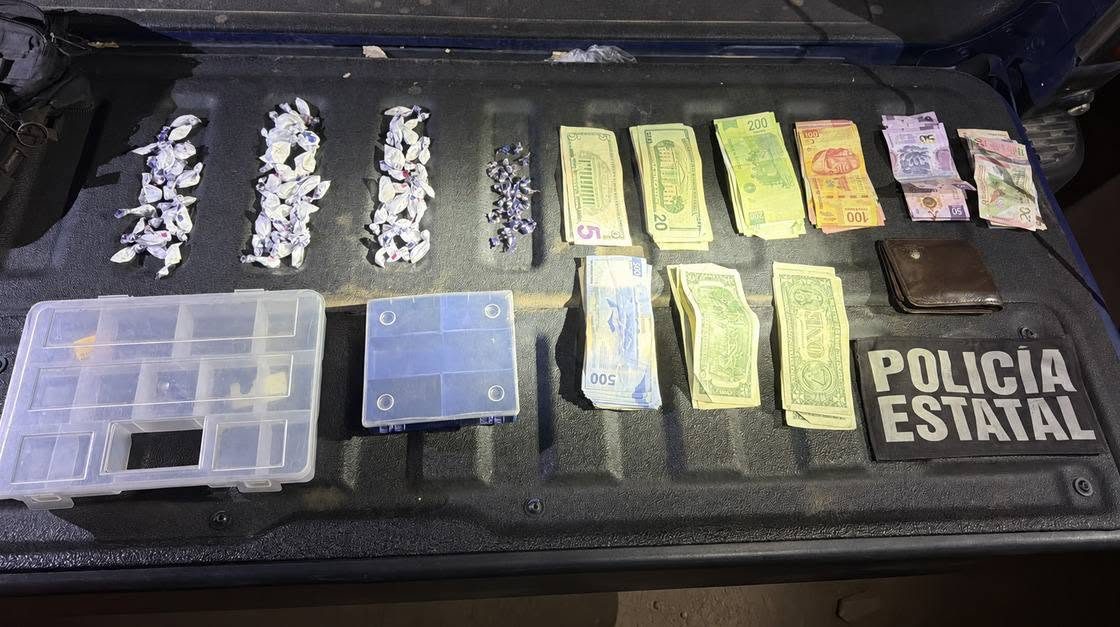 Detiene operativo coordinado a hombre con más de 100 envoltorios de narcótico en Agua Prieta
