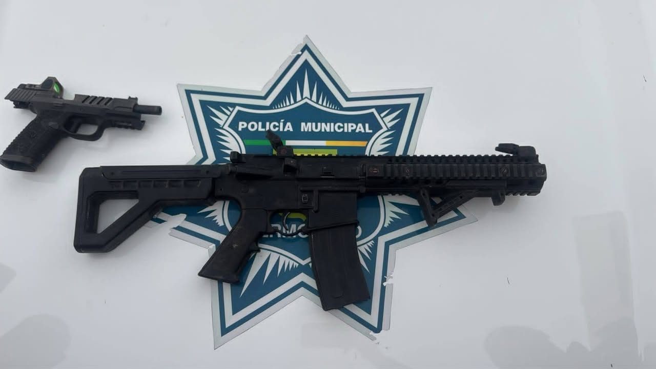 Asegura Policía Municipal armas de grueso calibre a objetivos prioritarios