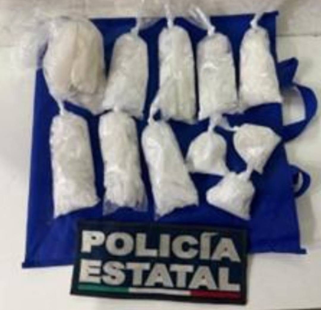 Atrapan estatales a narcomenudista y aseguran más de un kilo de crystal