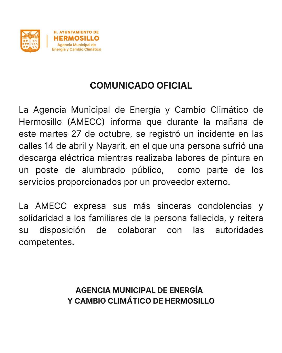 Muere hombre tras recibir descarga eléctrica mientras pintaba poste en la colonia San Benito