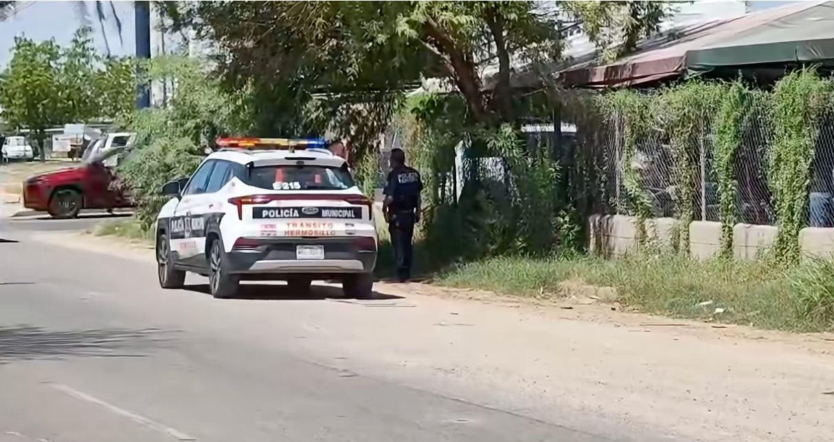 Motociclista resulta lesionado tras derrapar al noroeste de Hermosillo