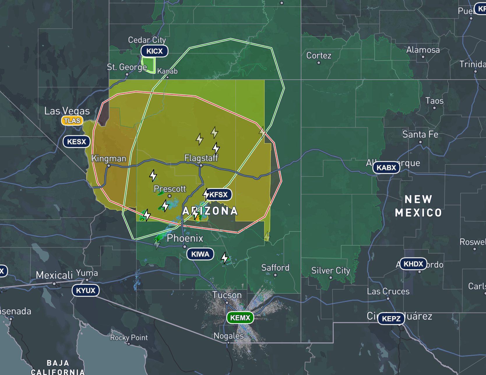 Arizona enfrenta dos días de clima severo: alertan por posibles tornados, granizo e inundaciones