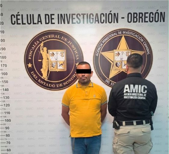 Capturan a “El Duke” por feminicidio y doble homicidio en un panteón de Cajeme