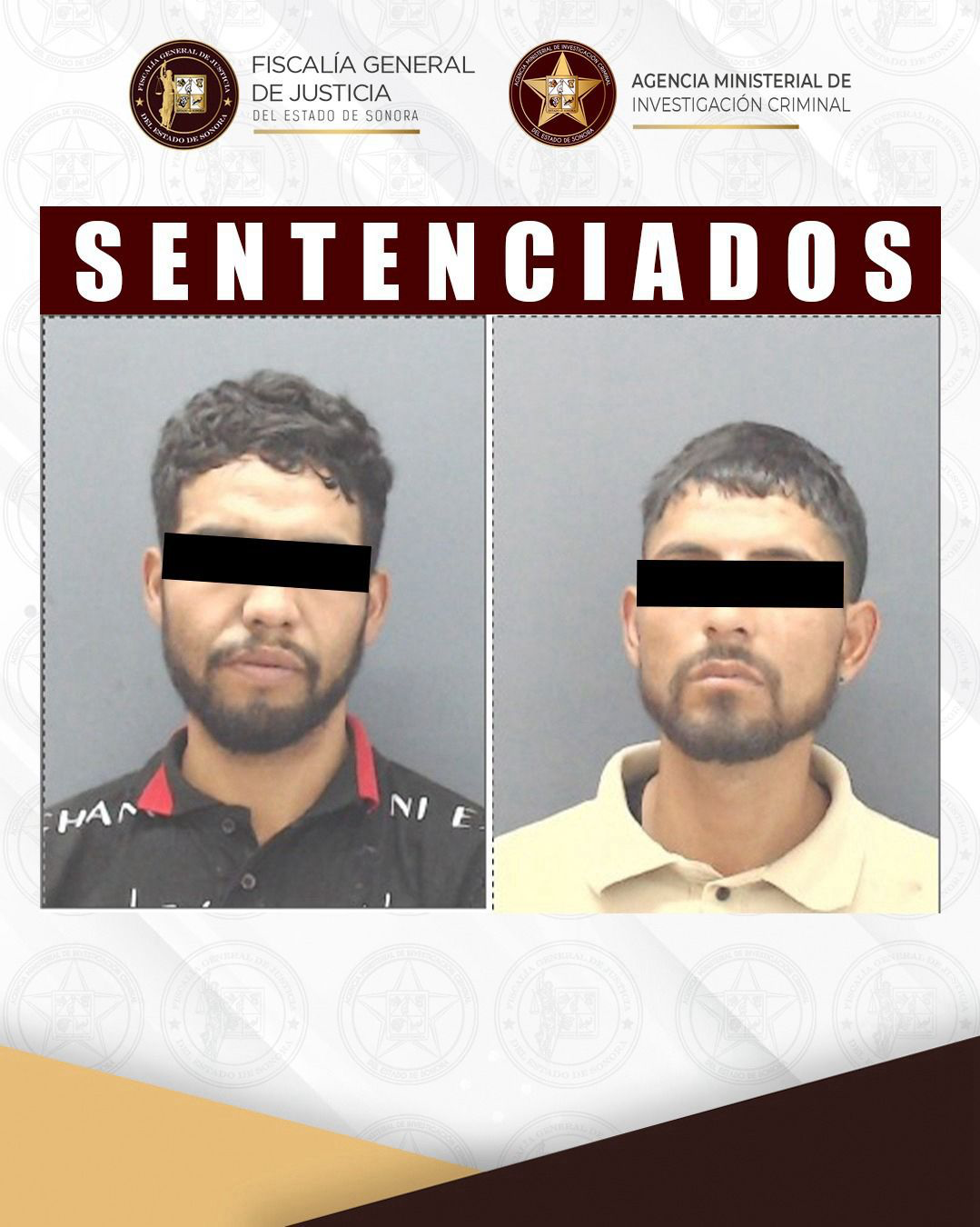 FGJES obtiene dos sentencias condenatorias de más de 28 años de prisión por homicidio calificado en Hermosillo