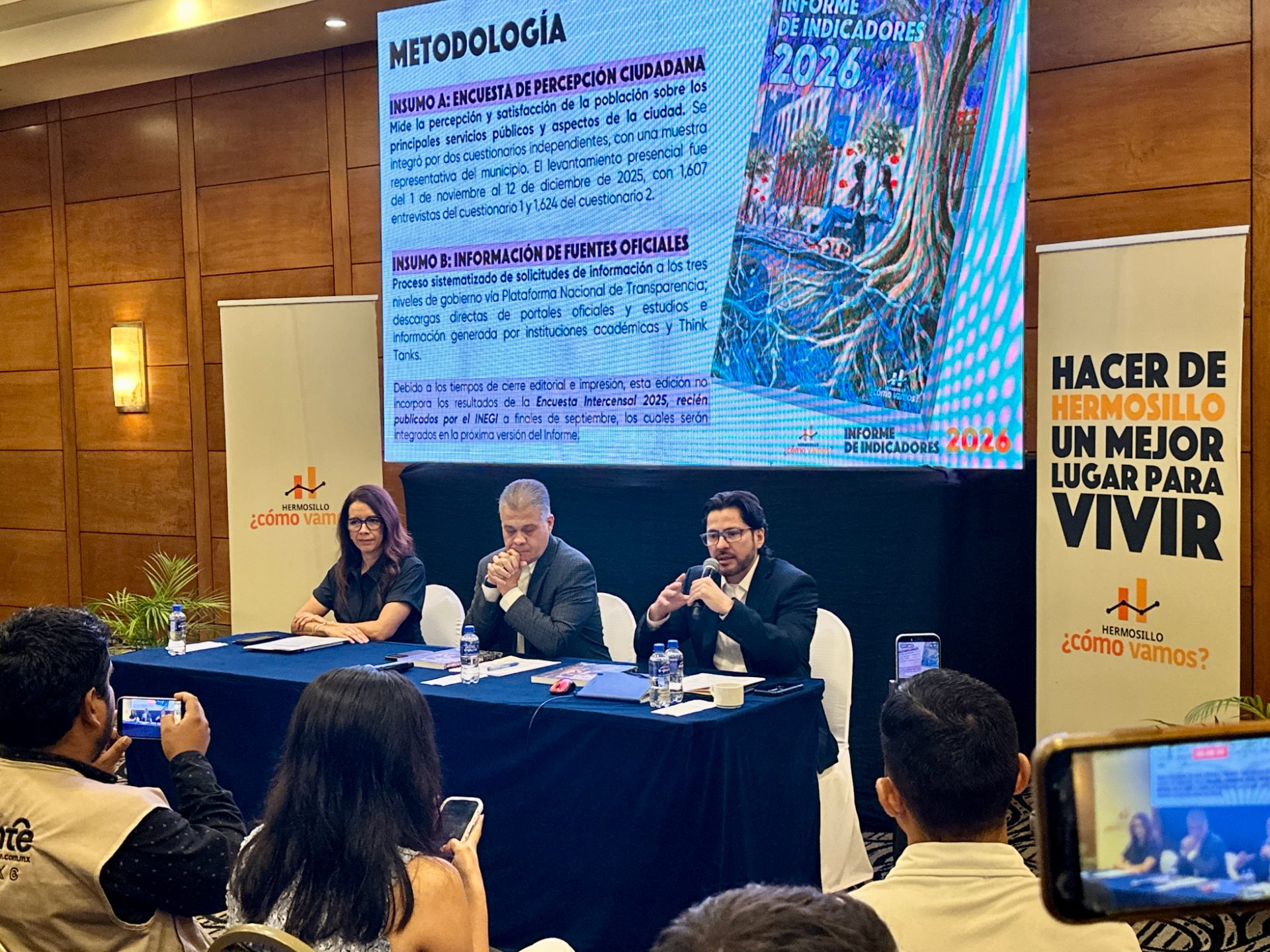 Más carros, calles reprobadas y cifras preocupantes de homicidios: así está Hermosillo según el Informe de Indicadores 2026