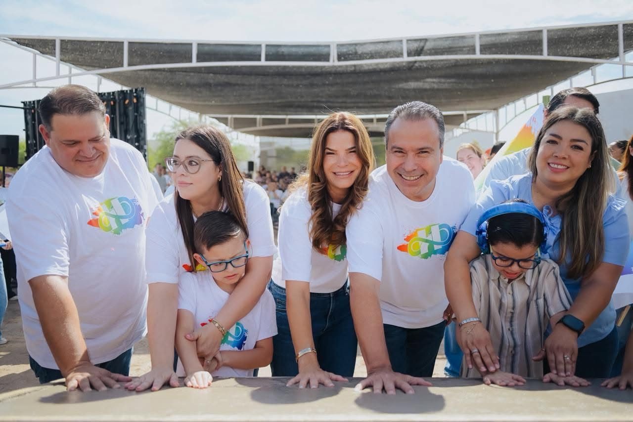 Inician Toño Astiazarán y Patty Ruibal construcción de Parque para Niñas y Niños con Autismo