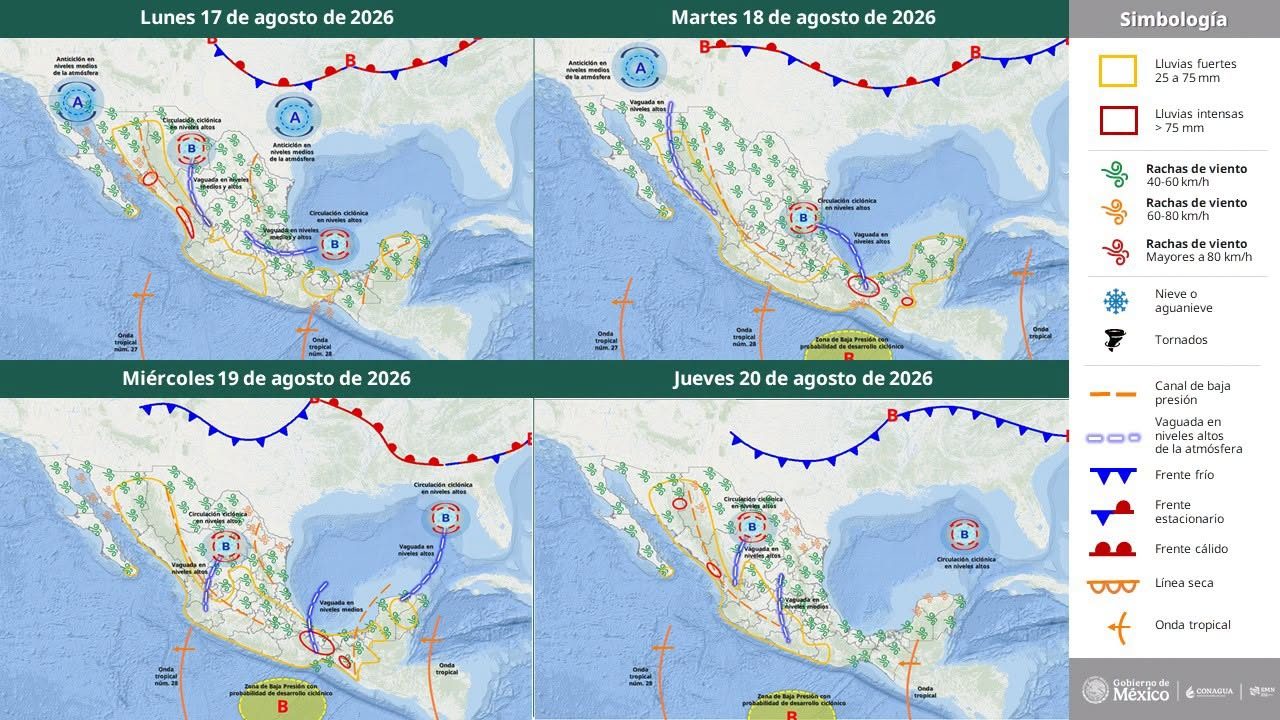 Sonora enfrentará temperaturas de hasta 47°C este lunes; mantienen vigilancia por lluvias y zona ciclónica