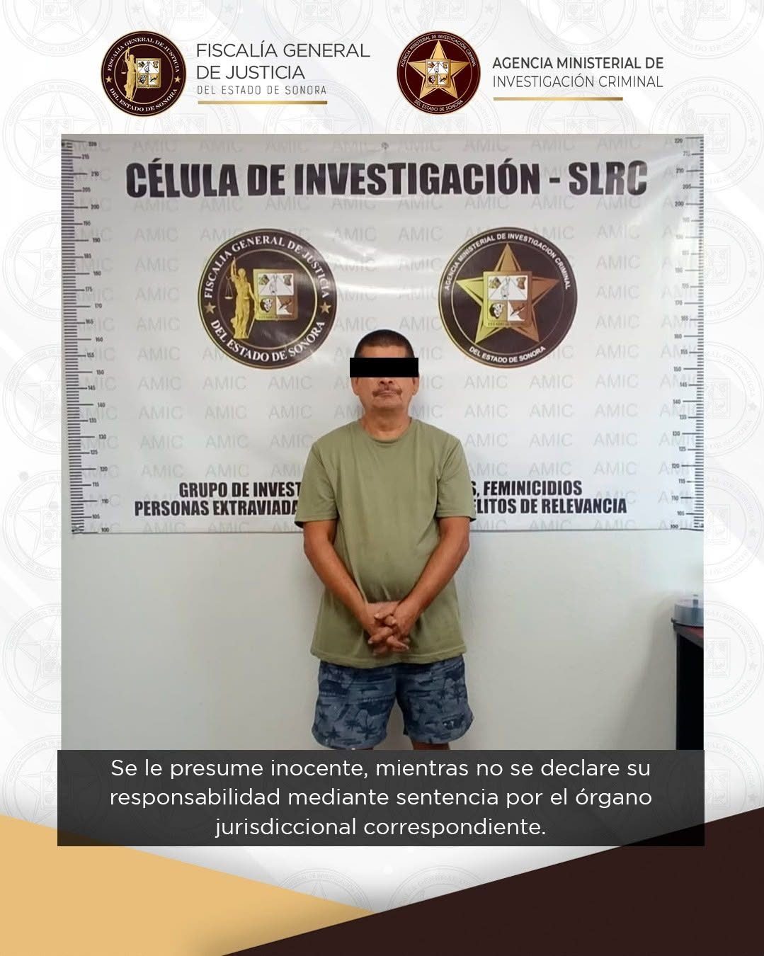 Captura AMIC en San Luis Río Colorado a prófugo de Jalisco buscado desde hace 30 años